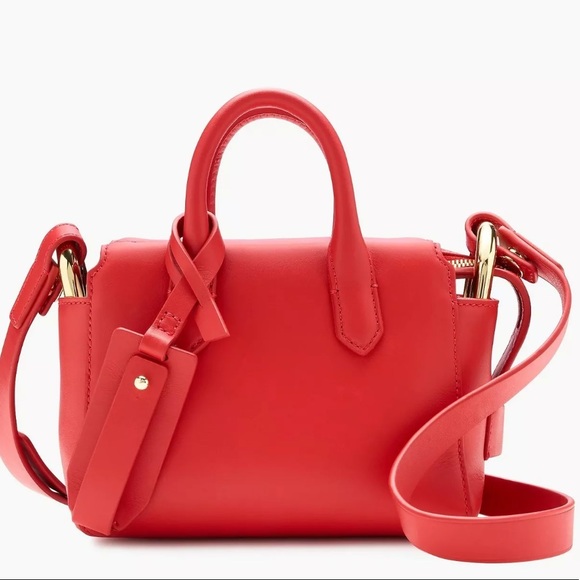 J. Crew Handbags - J Crew Mini Harper Satchel Red Crossbody Bag